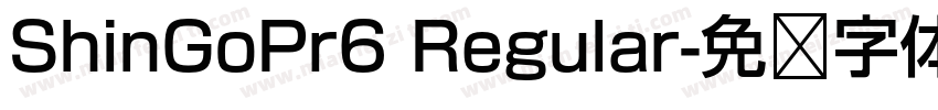 ShinGoPr6 Regular字体转换